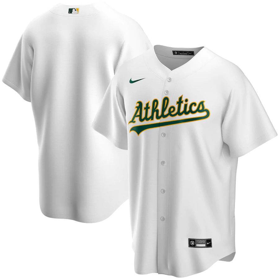 Mens Oakland Athletics Nike White Home Replica Team MLB Jerseys